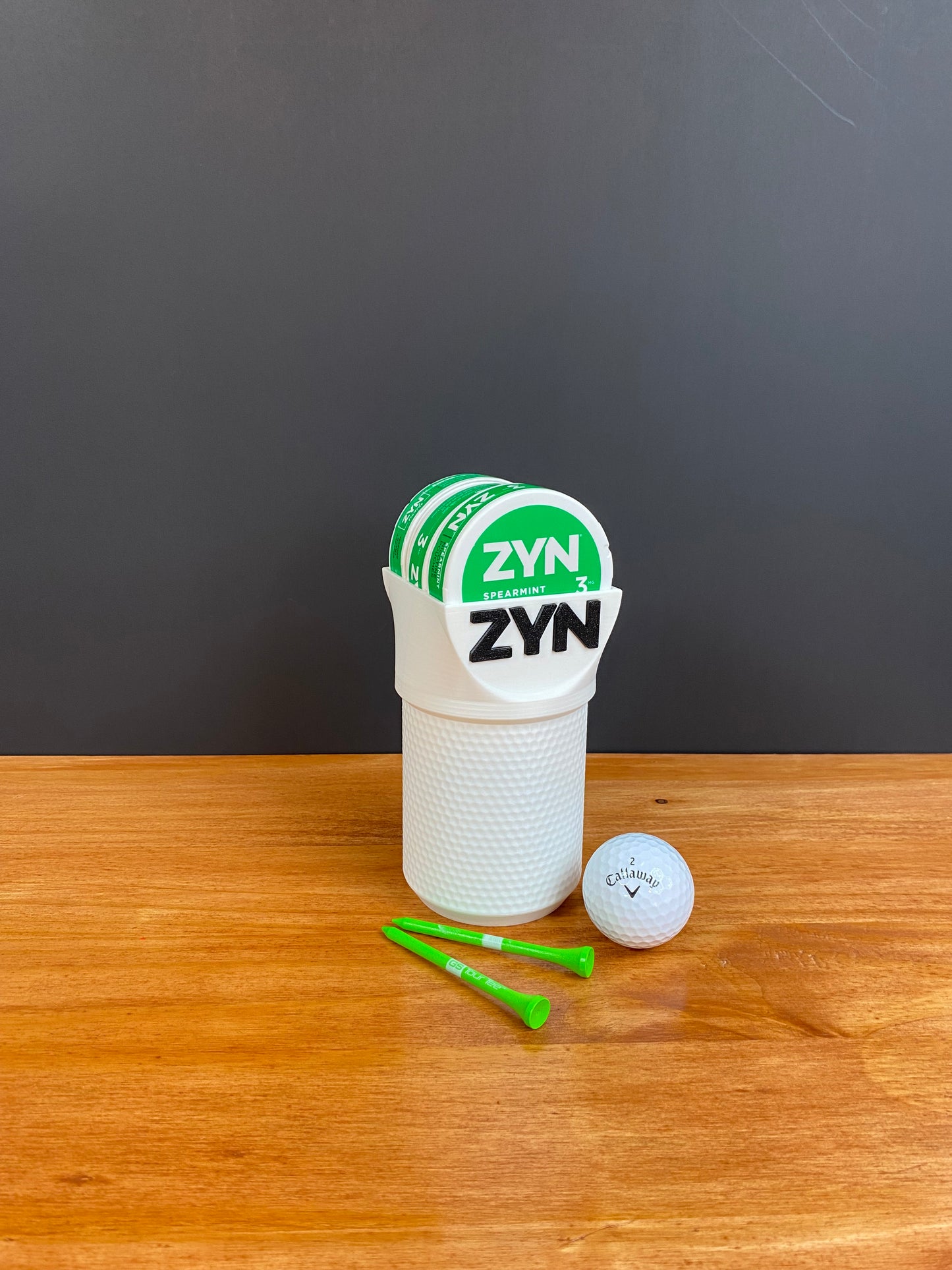 Cru-ZYN Cup Holder / Golf Edition / (V2) Screw Lid 7 ZYN Can Capacity