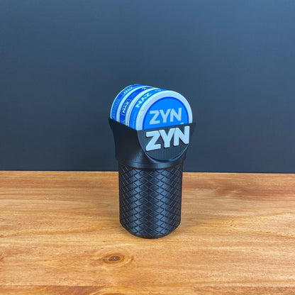 Cru-ZYN Cup Holder - (V2) Screw Lid Cup Holder - Holds 4 cans in base and 3 on top