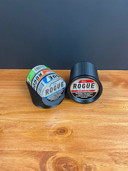 Rogue-Rider (V2) Screw Lid Cup Holder / Holds 3 cans on top, and 3 in body