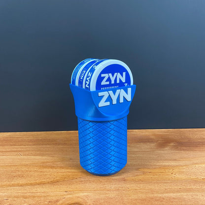 Cru-ZYN Cup Holder - (V2) Screw Lid Cup Holder - Holds 4 cans in base and 3 on top