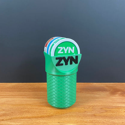 Cru-ZYN Cup Holder - (V2) Screw Lid Cup Holder - Holds 4 cans in base and 3 on top